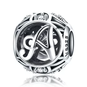 Pandora Style Letter-A Charm - SCC738-A Pandora Style Letter-A Charm - SCC738-A