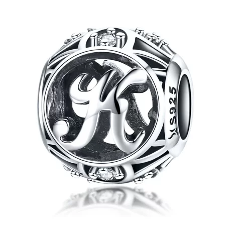 Pandora Style Letter-K Charm - SCC738-K