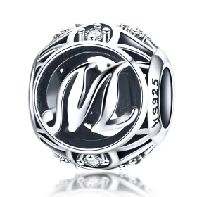 Pandora Style Letter-M Charm - SCC738-M Pandora Style Letter-M Charm - SCC738-M
