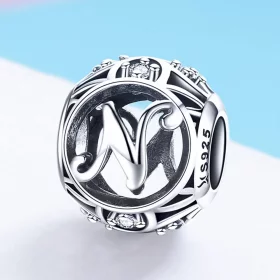 Pandora Style Letter-N Charm - SCC738-N Pandora Style Letter-N Charm - SCC738-N