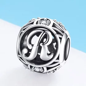 Pandora Style Letter-R Charm - SCC738-R Pandora Style Letter-R Charm - SCC738-R
