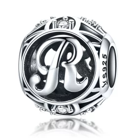 Pandora Style Letter-R Charm - SCC738-R Pandora Style Letter-R Charm - SCC738-R