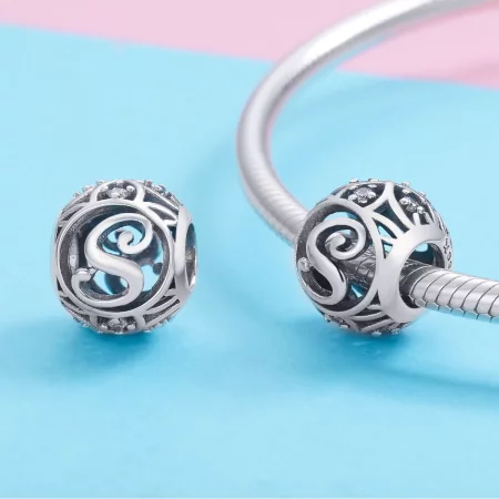 Pandora Style Letter-S Charm - SCC738-S