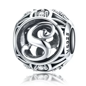 Pandora Style Letter-S Charm - SCC738-S Pandora Style Letter-S Charm - SCC738-S