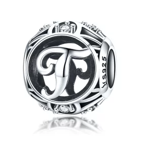 Pandora Style Letter-T Charm - SCC738-T Pandora Style Letter-T Charm - SCC738-T