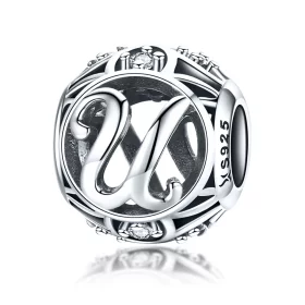 Pandora Style Letter-U Charm - SCC738-U Pandora Style Letter-U Charm - SCC738-U