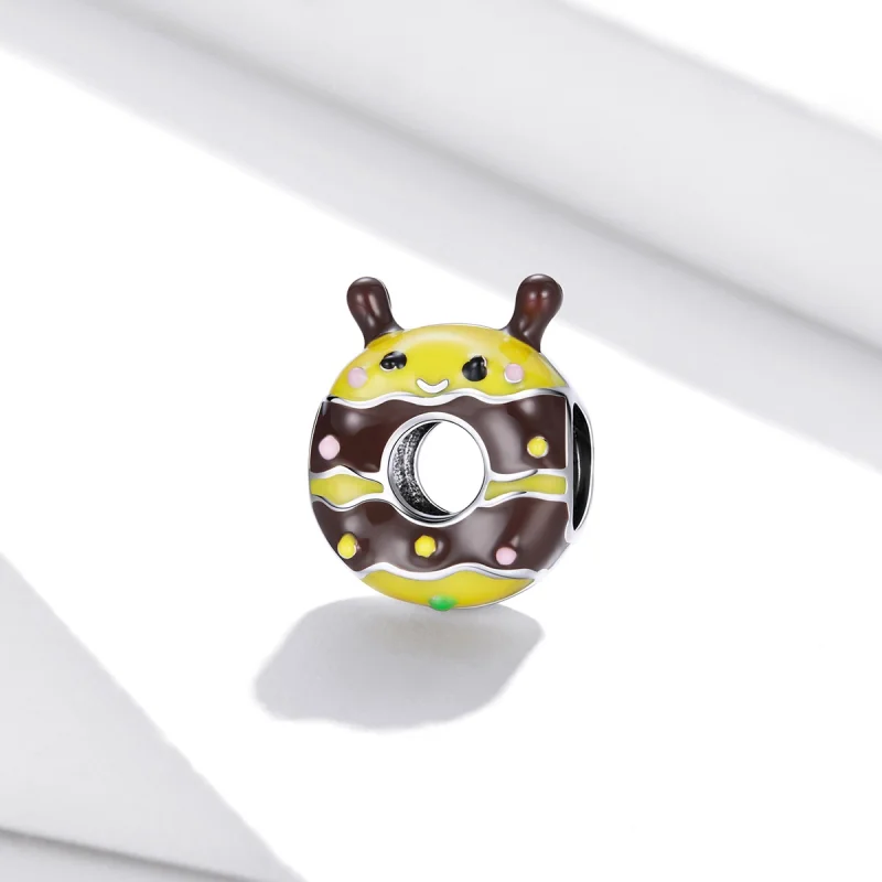(image for) Pandora Style Little Bee Donuts Charm - SCC1878 - View 2