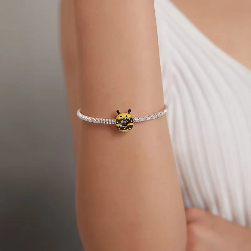 (image for) Pandora Style Little Bee Donuts Charm - SCC1878 - View 5