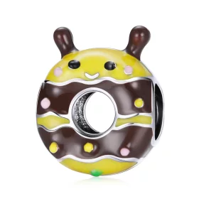 Pandora Style Little Bee Donuts Charm - SCC1878 Pandora Style Little Bee Donuts Charm - SCC1878