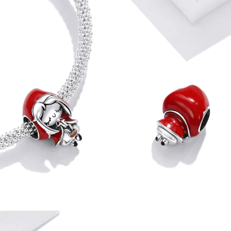 (image for) Pandora Style Little Red Riding Hood Charm - SCC1890 - View 4