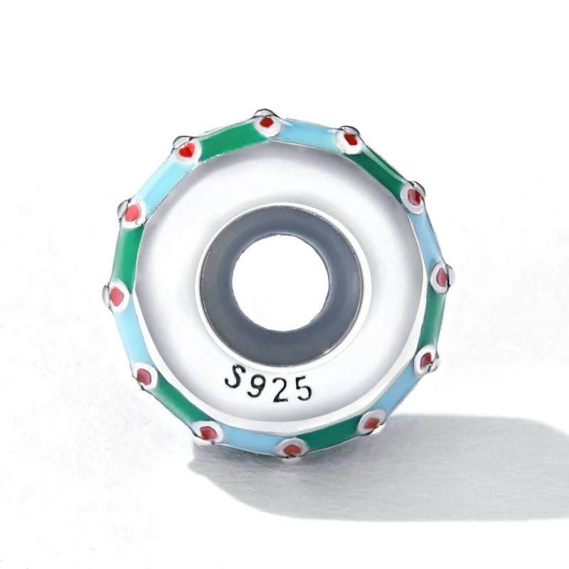 (image for) Pandora Style Lotus Spacer Charm - SCC2258 - View 3