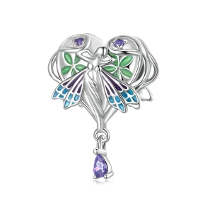 Pandora Style Love Angel Charm - SCC2296 (image for) Pandora Style Love Angel Charm - SCC2296
