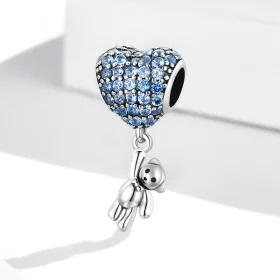 Pandora Style Love Balloon Bear Charm - SCC2023