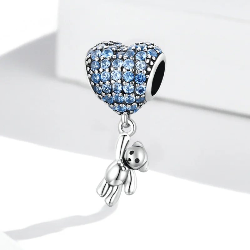(image for) Pandora Style Love Balloon Bear Charm - SCC2023 - View 2