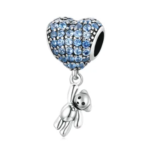 (image for) Pandora Style Love Balloon Bear Charm - SCC2023