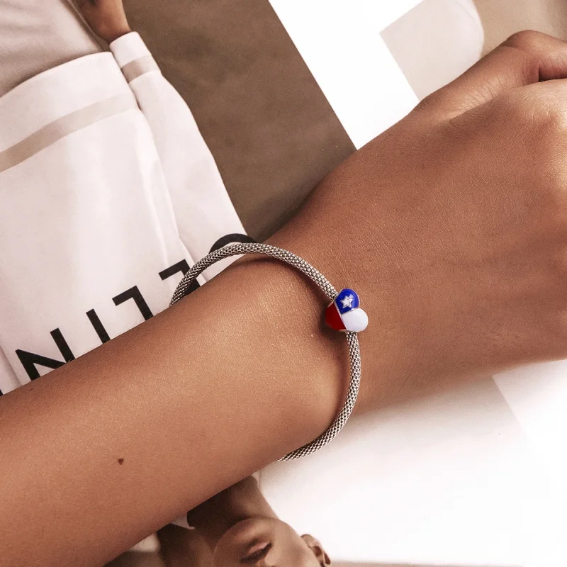 (image for) Pandora Style Love Chile Flag Charm - SCC2110 - View 5