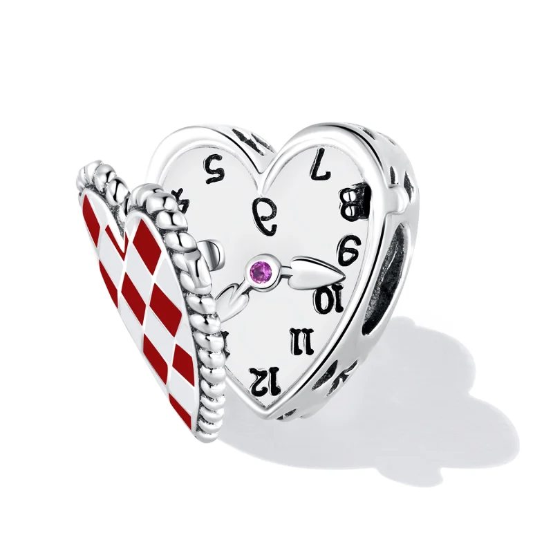 (image for) Pandora Style Love Clock Charm - SCC2245 - View 2