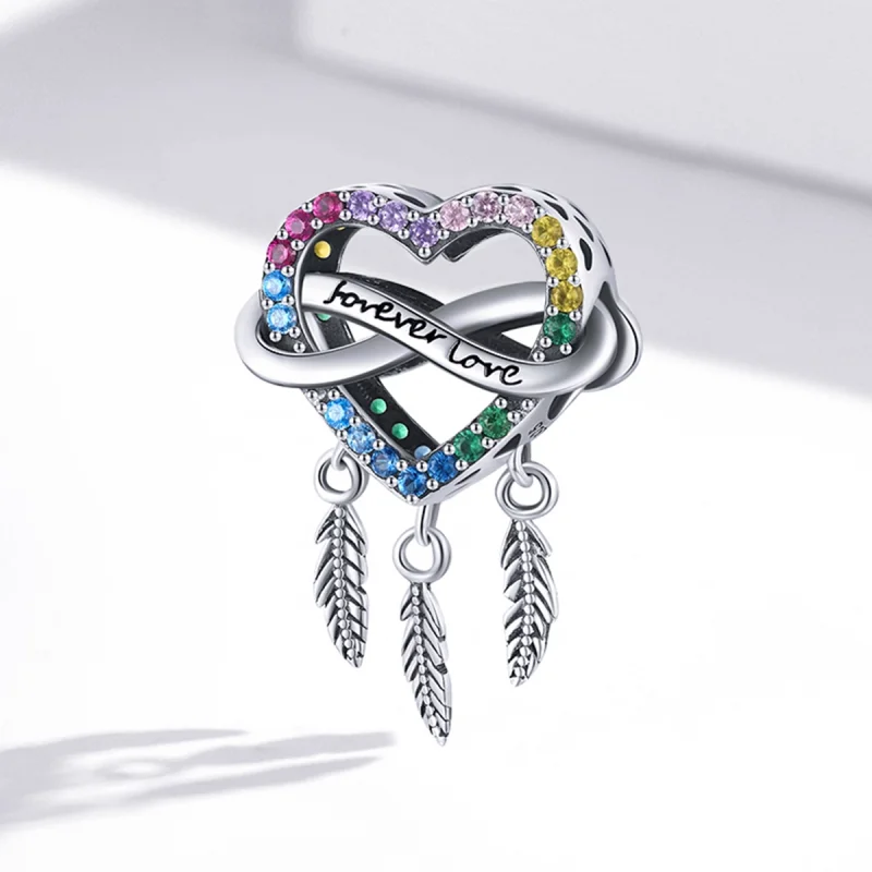 (image for) Pandora Style Love Dream Catcher Charm - BSC506 - View 2