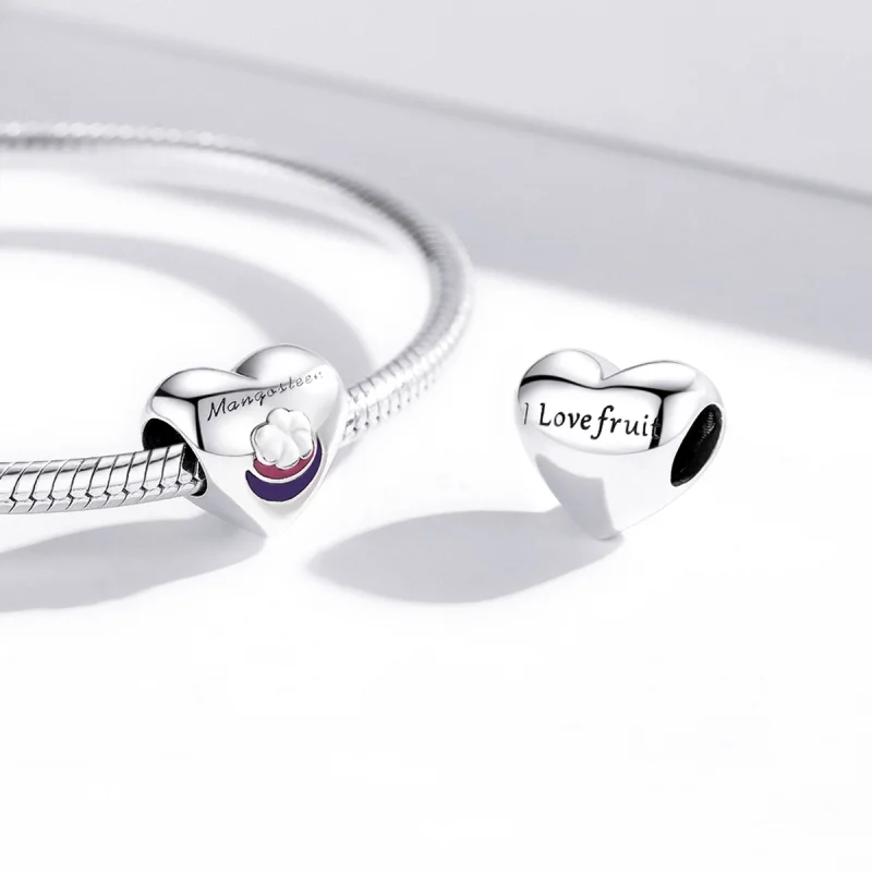 (image for) Pandora Style Love Mangosteen Charm - SCC1954 - View 3