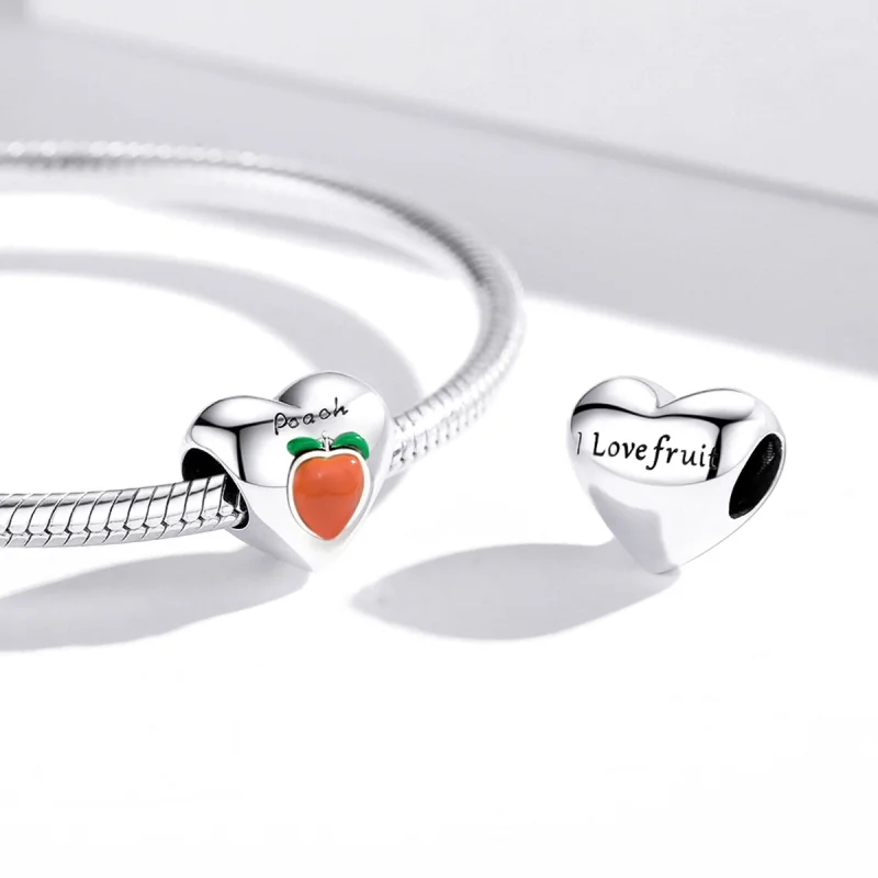 (image for) Pandora Style Love Peach Charm - SCC1951 - View 3