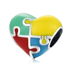 (image for) Pandora Style Love Puzzle Charm - BSC547