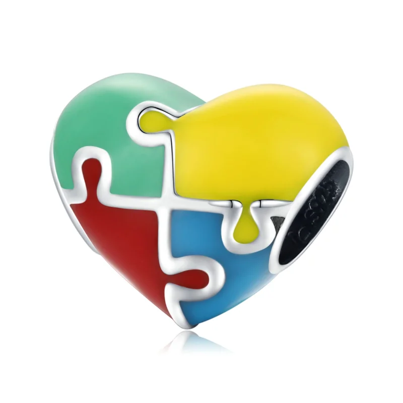 (image for) Pandora Style Love Puzzle Charm - BSC547 - Product Image
