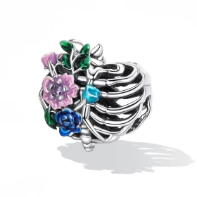 Pandora Style Love Rib Flower Charm - SCC2239 Pandora Style Love Rib Flower Charm - SCC2239