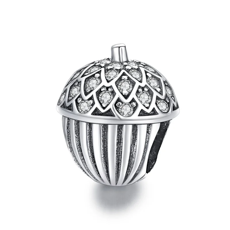 (image for) Pandora Style Lucky Pine Cone Charm - BSC337 - Product Image