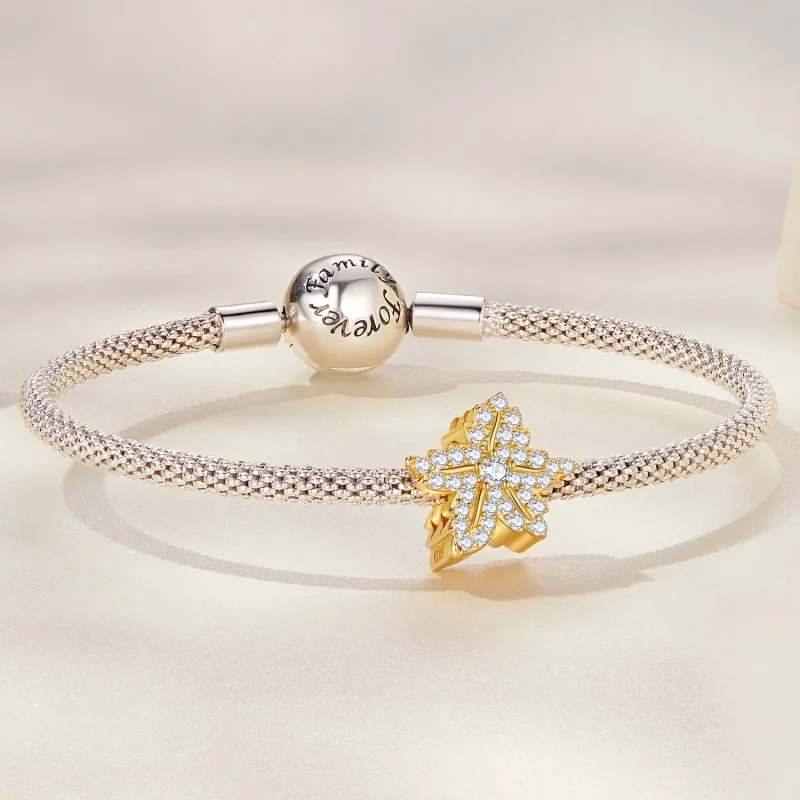 (image for) Pandora Style Maple Leaf Charm - BSC673 - View 5