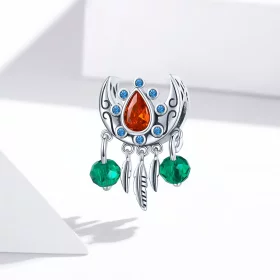 Pandora Style Moon Dream Catcher Charm - BSC452 Pandora Style Moon Dream Catcher Charm - BSC452