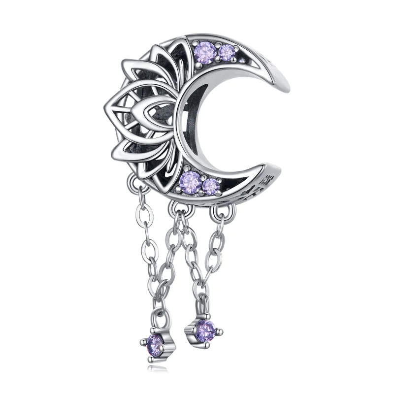 (image for) Pandora Style Moon Tassel Charm - BSC636 - Product Image