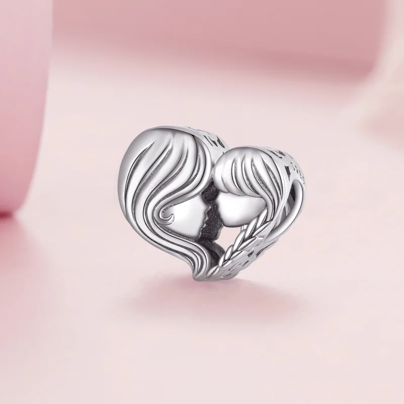 (image for) Pandora Style Mother and Daughter Charm - BSC687 - View 2