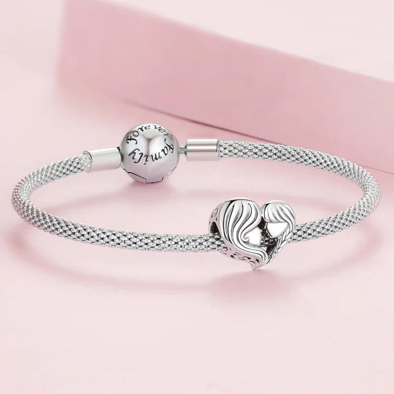 (image for) Pandora Style Mother and Daughter Charm - BSC687 - View 5