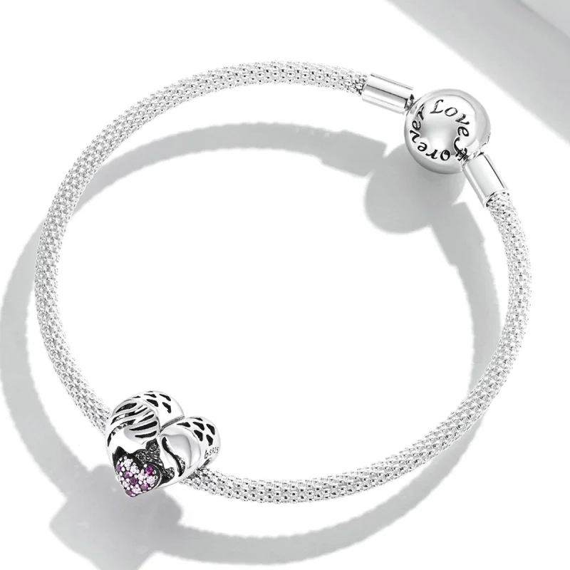 (image for) Pandora Style Mother and Daughter Love Silhouette Charm - BSC575 - View 3
