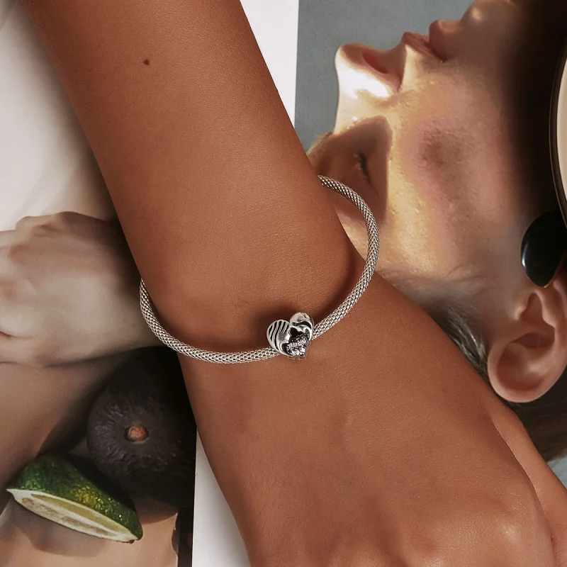 (image for) Pandora Style Mother and Daughter Love Silhouette Charm - BSC575 - View 5