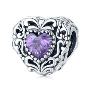 Pandora Style Mysterious Heart Charm - SCC1929 (image for) Pandora Style Mysterious Heart Charm - SCC1929