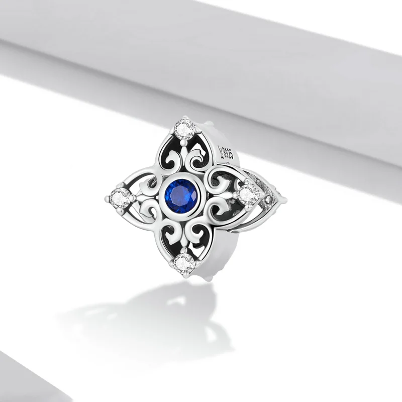 (image for) Pandora Style Openwork Retro Pattern Charm - SCC2128 - View 2