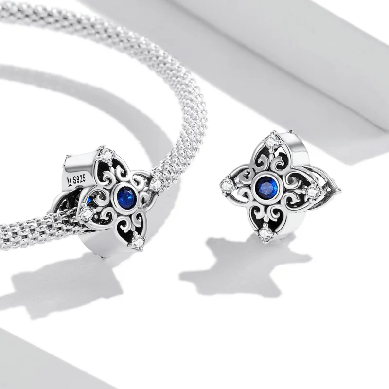 (image for) Pandora Style Openwork Retro Pattern Charm - SCC2128 - View 4