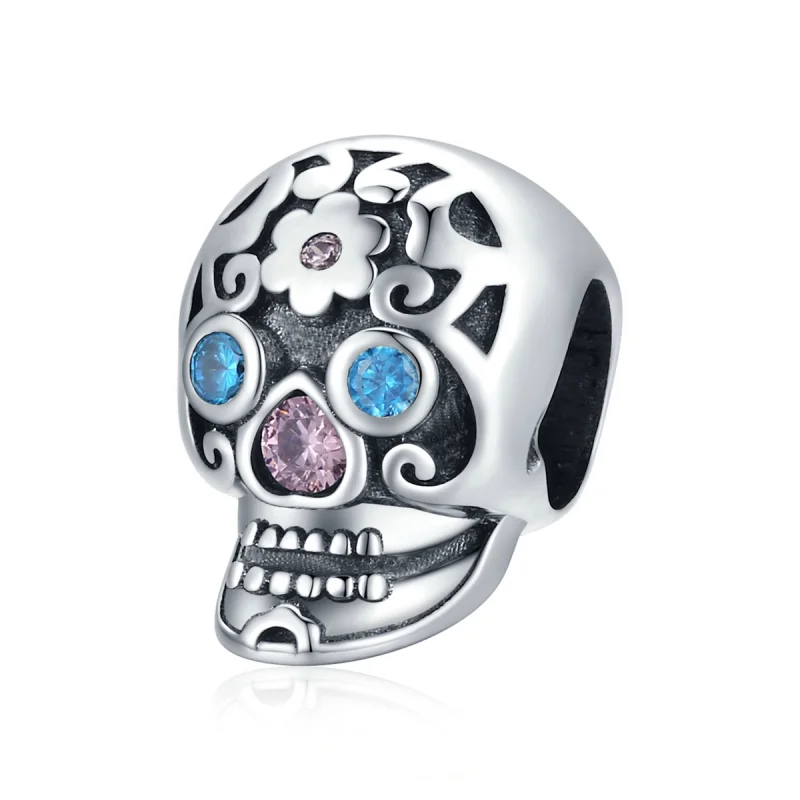 (image for) Pandora Style Openwork Skull Charm - BSC524 - Product Image