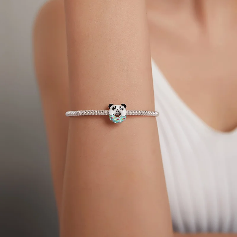 (image for) Pandora Style Panda Donuts Charm - SCC1875 - View 5