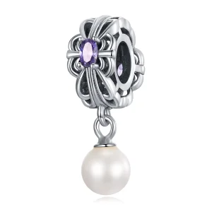 (image for) Pandora Style Pearl Streamer Charm - BSC638