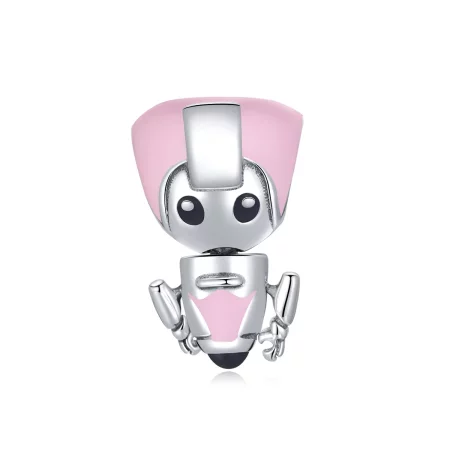 Pandora Style Pink Baby Robot Charm - SCC1774