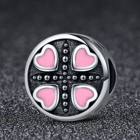 Pandora Style Pink Love Charm - SCC157 Pandora Style Pink Love Charm - SCC157