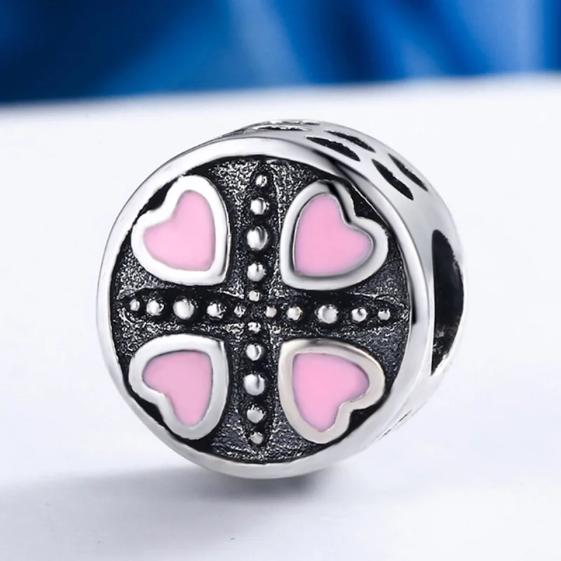 (image for) Pandora Style Pink Love Charm - SCC157 - View 3