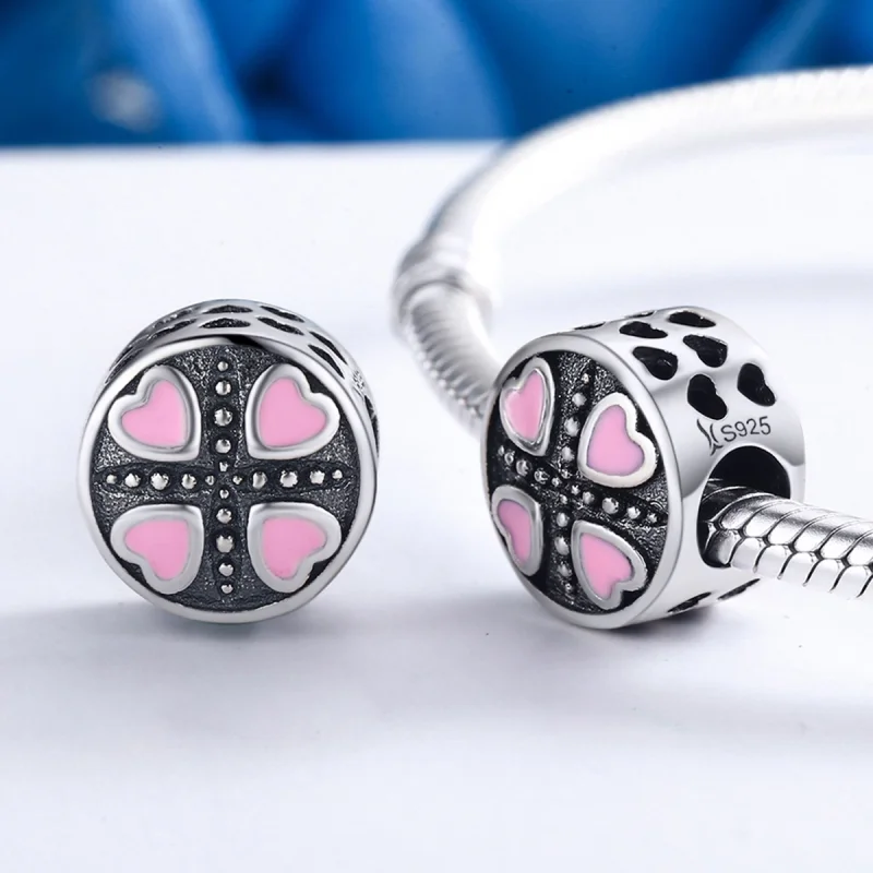 (image for) Pandora Style Pink Love Charm - SCC157 - View 4