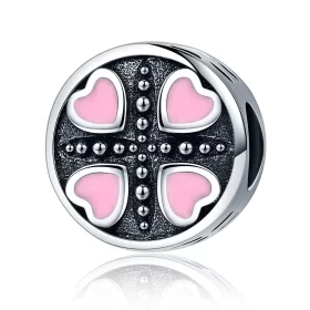 Pandora Style Pink Love Charm - SCC157 Pandora Style Pink Love Charm - SCC157