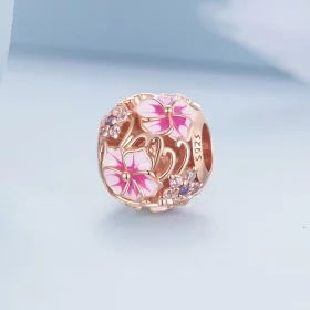 Pandora Style Pink Sakura Charm - BSC643 Pandora Style Pink Sakura Charm - BSC643