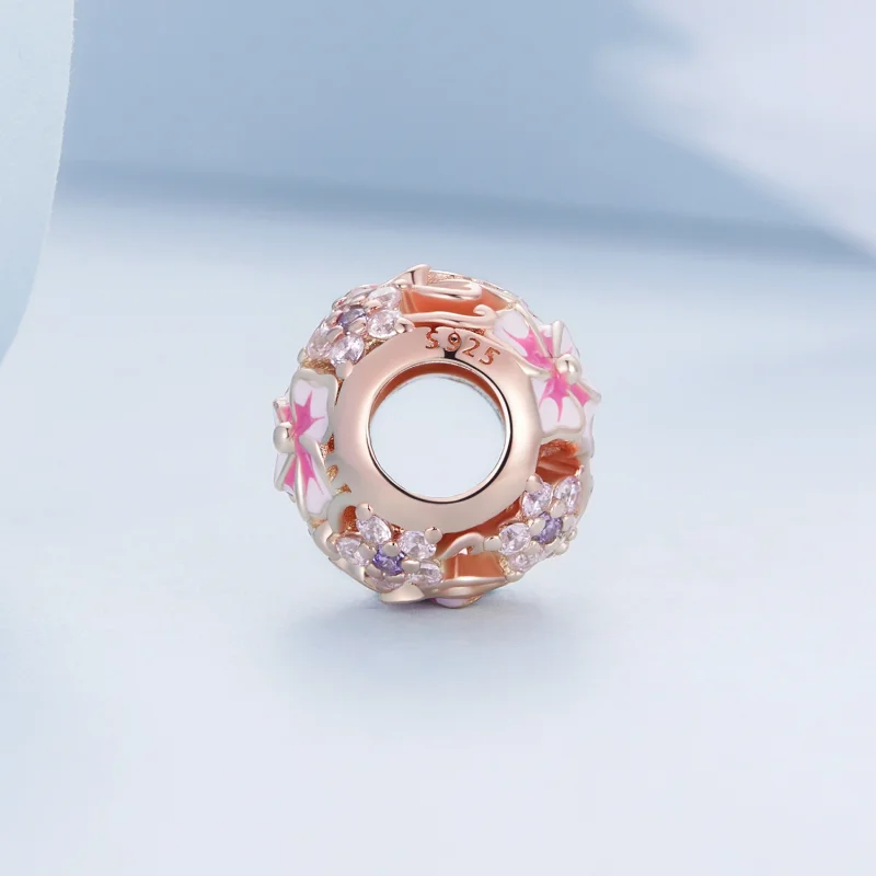 (image for) Pandora Style Pink Sakura Charm - BSC643 - View 3