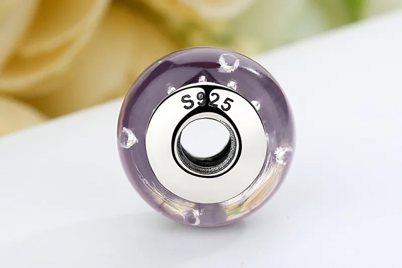 (image for) Pandora Style Purple Murano Glass Charm - SCZ001 - View 9