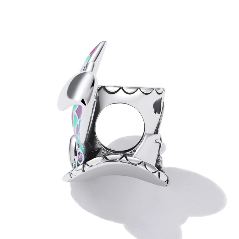 (image for) Pandora Style Rabbit Ears Magic Hat Charm - SCC2243 - View 3